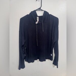 Balance Collection Women’s Black Perforated Hoodie Size Medium